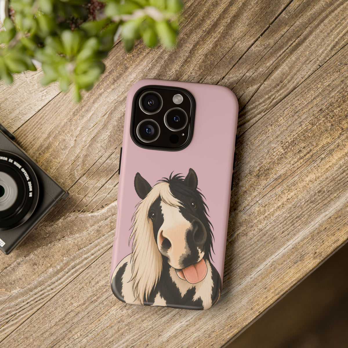 Cheeky Cob Tough Phone Case in Soft Rosette Pink Matte
