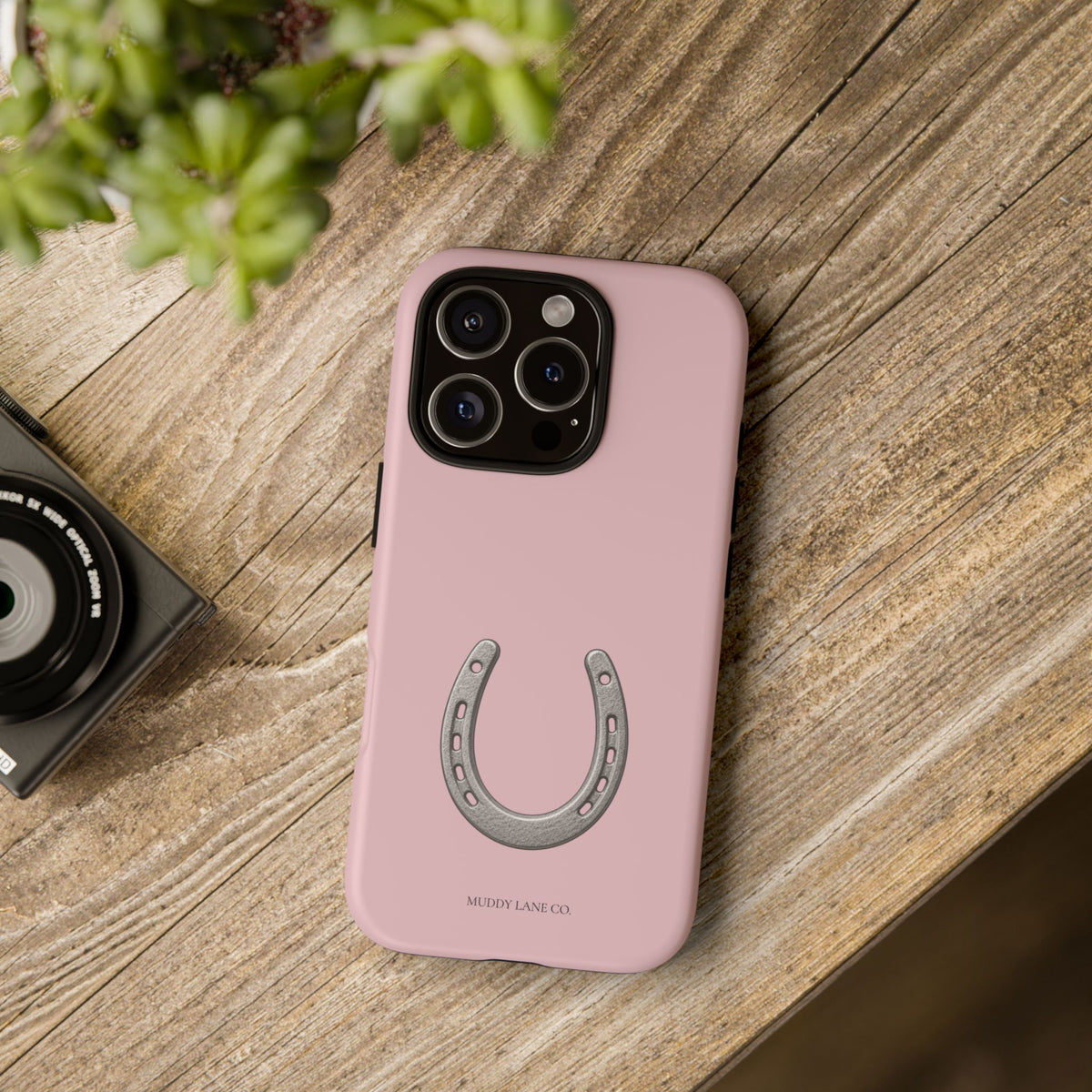 Horseshoe Tough Phone Case in Soft Rosette Pink Matte