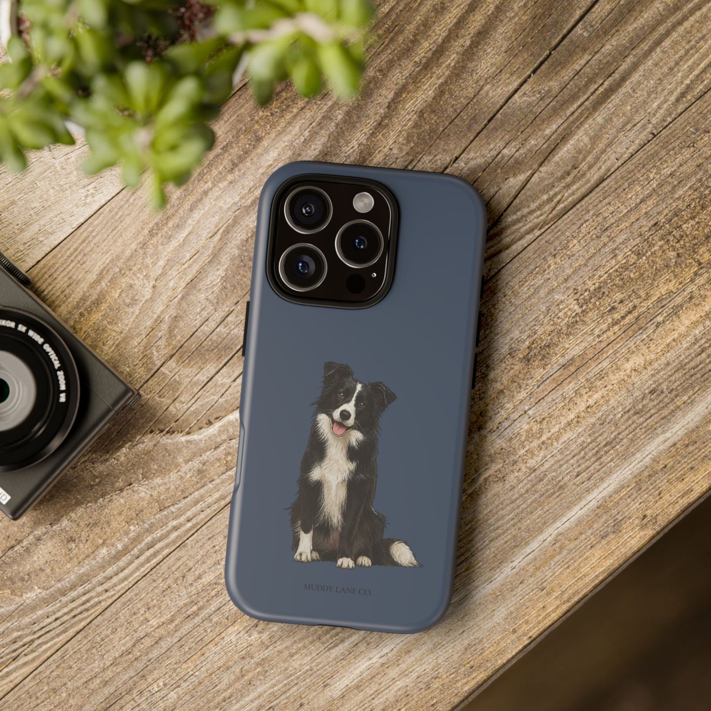 Border Collie Tough Phone Case in Deep Navy Matte