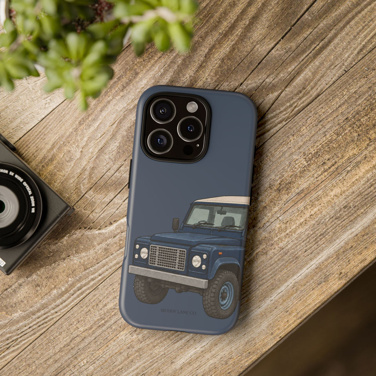 Blue Classic 4x4 Close-Up Tough Phone Case in Deep Navy Matte
