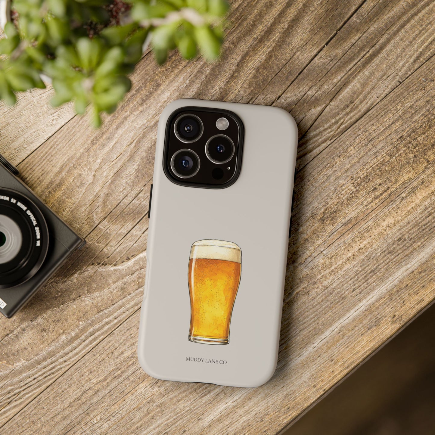 Pub Pint Tough Phone Case in Soft Grey Matte