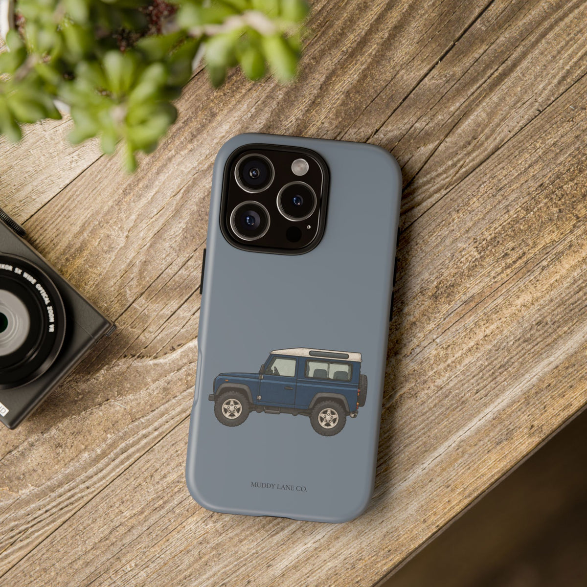 Blue Classic 4x4 Tough Phone Case in Smoke Blue Matte