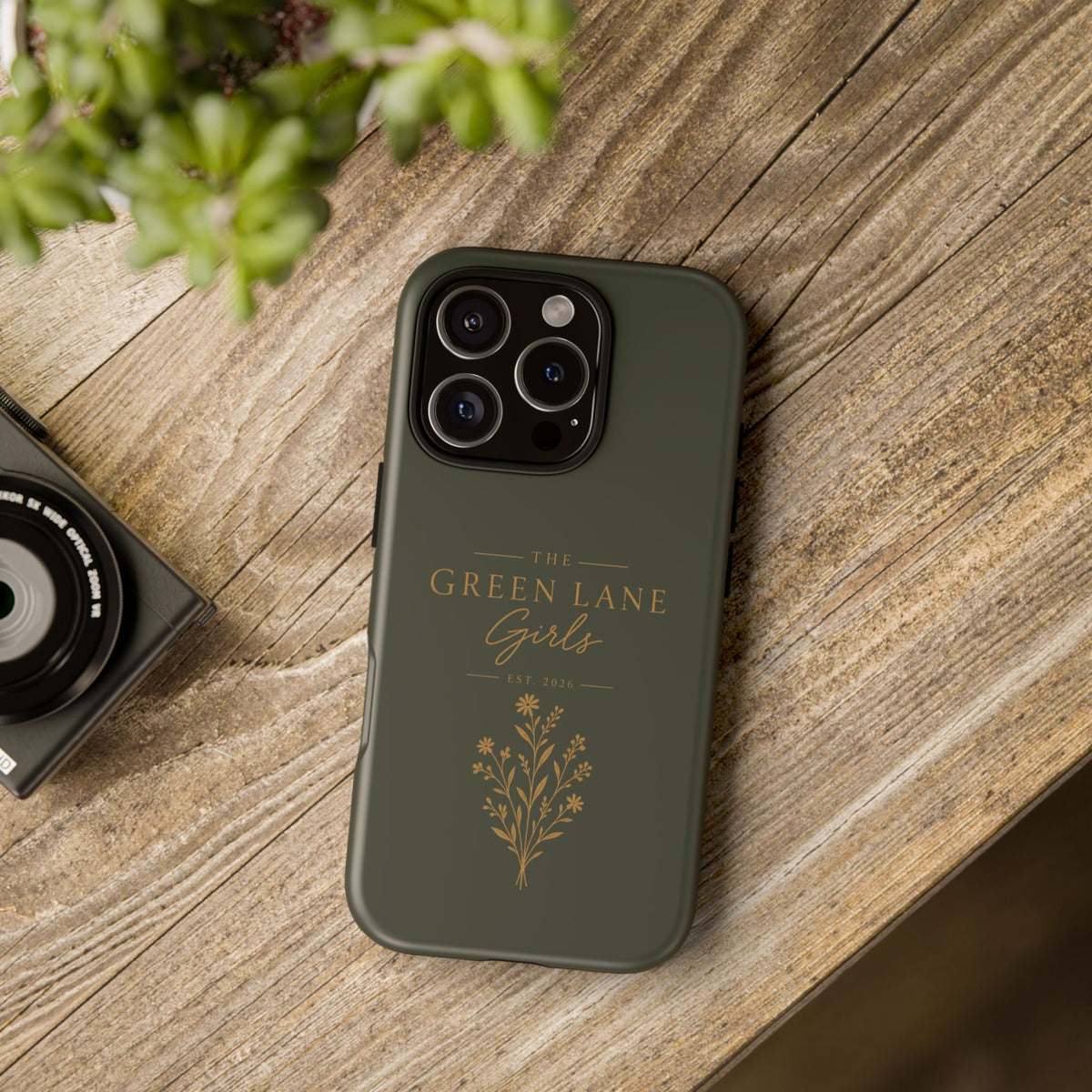 The Green Lane Girls Tough Phone Case in Dark Green Matte