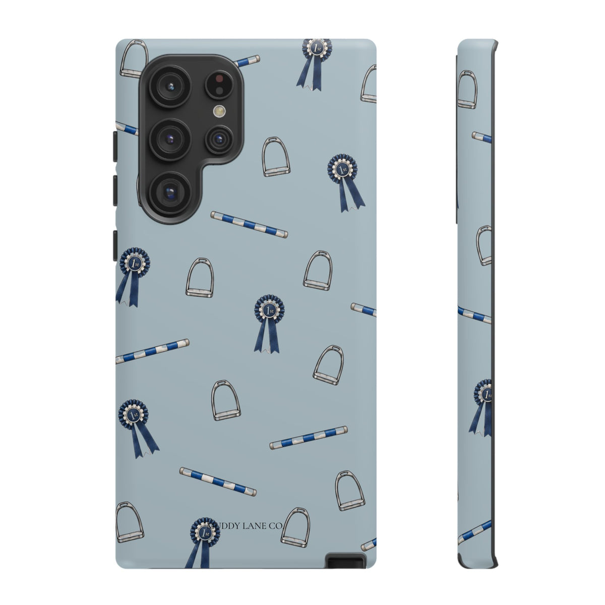 Show Day Pattern Tough Phone Case in Dusty Blue Matte