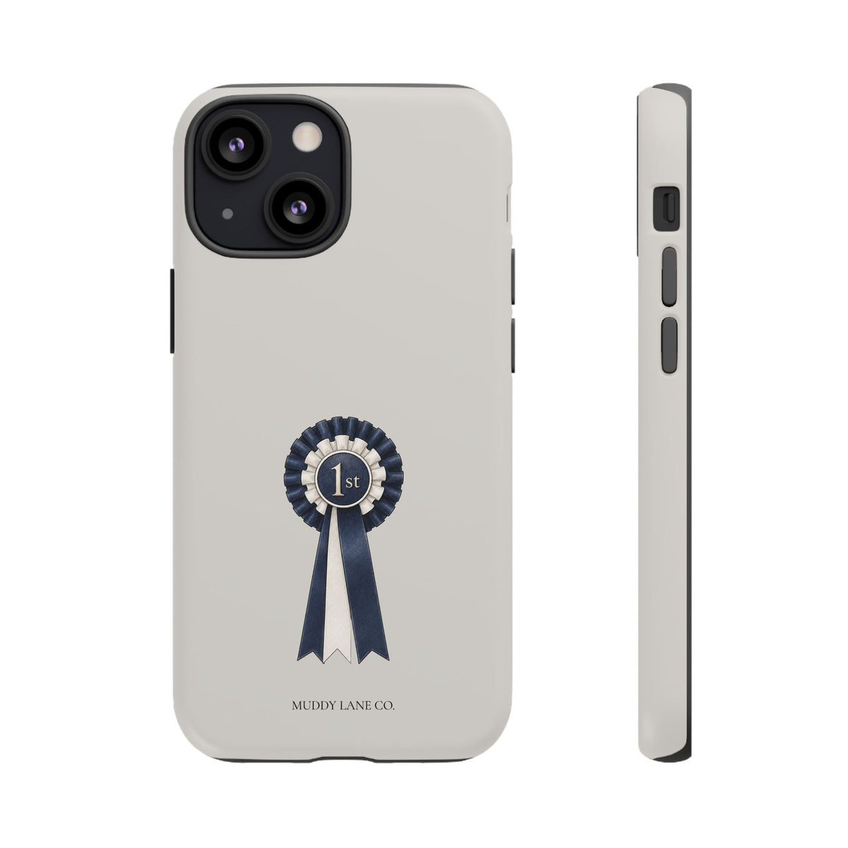 Rosette Tough Phone Case in Soft Grey Matte