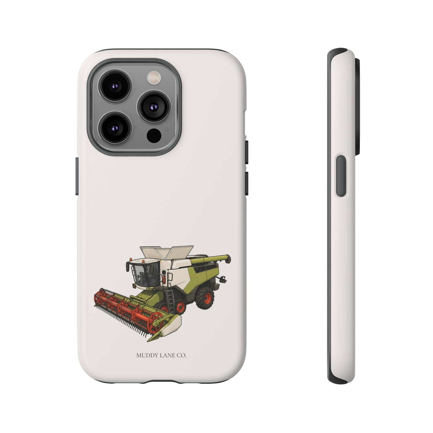 Combine Harvester Tough Phone Case in Warm Cream Matte