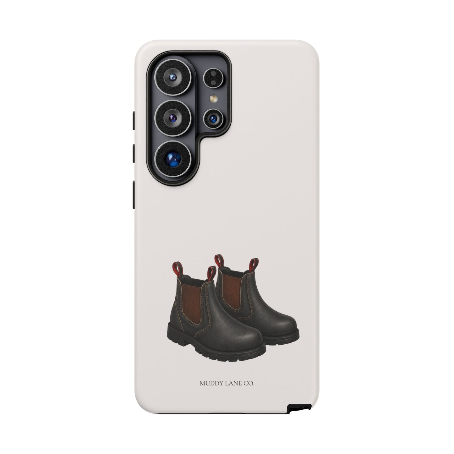 Yard Boots Tough Phone Case in Warm Cream Matte