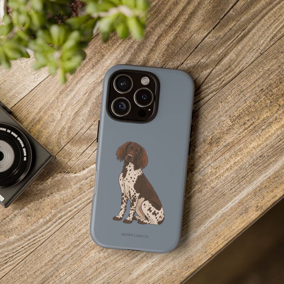 Spaniel Tough Phone Case in Smoke Blue Matte
