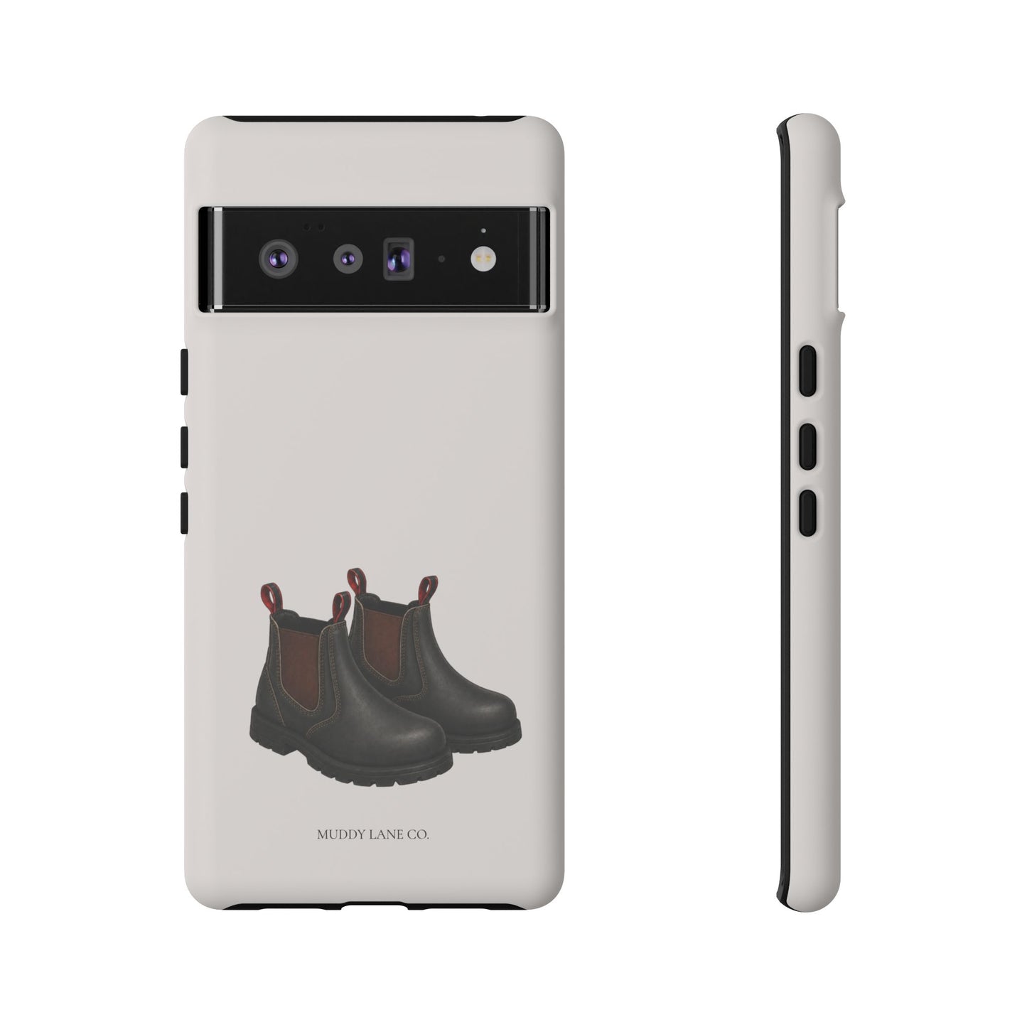 Yard Boots Tough Phone Case in Warm Cream Matte