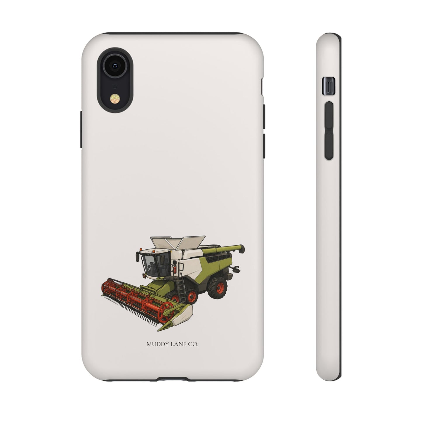 Combine Harvester Tough Phone Case in Warm Cream Matte