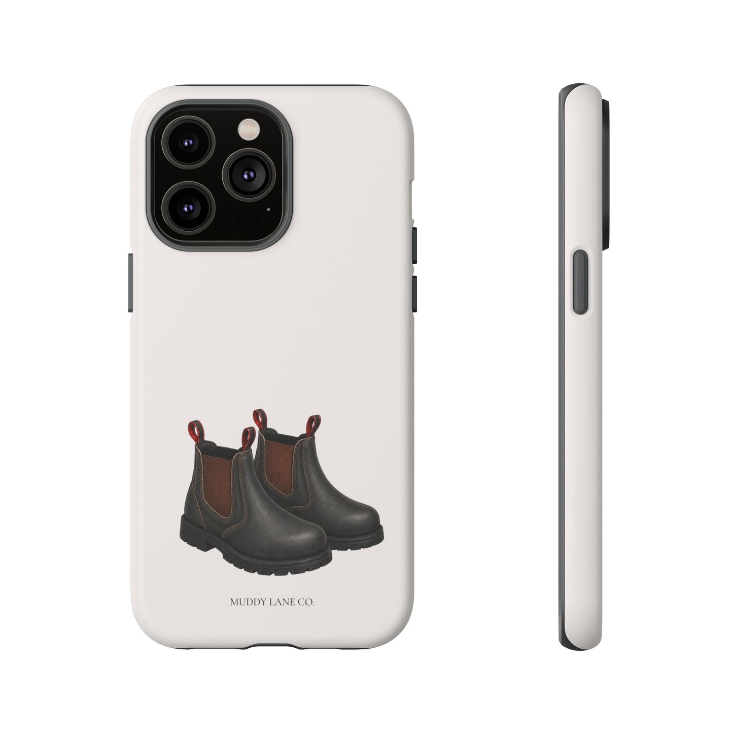 Yard Boots Tough Phone Case in Warm Cream Matte