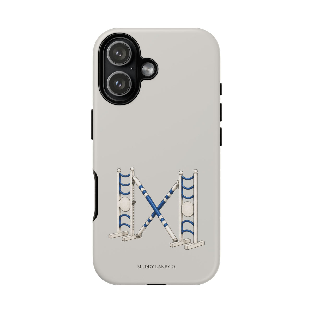 Show Jump Tough Phone Case in Soft Grey Matte