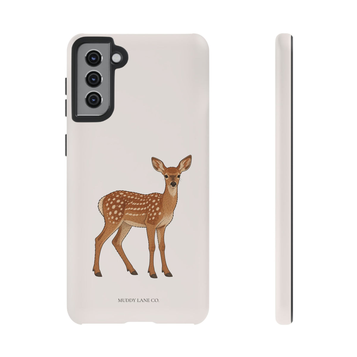 Fawn Tough Phone Case in Warm Cream Matte