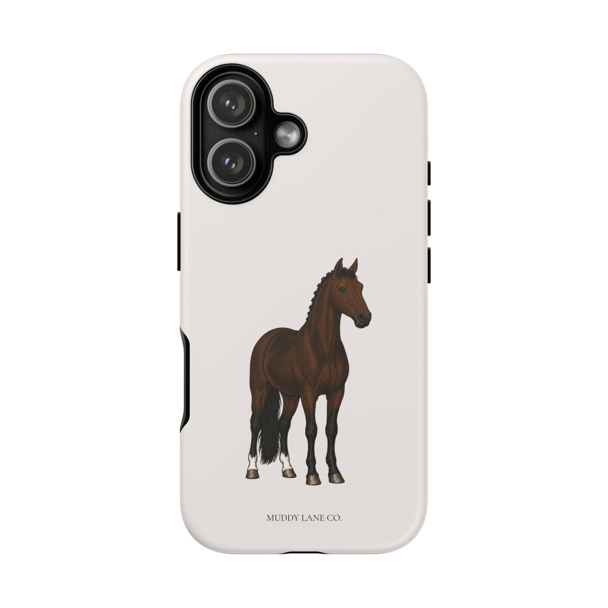 Bay Horse Tough Phone Case in Warm Cream Matte