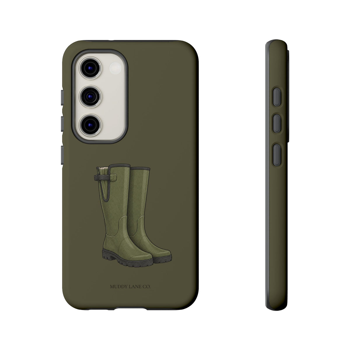 Wellies Tough Phone Case in Muddy Green Matte