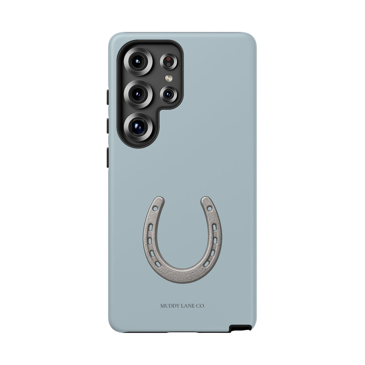 Horseshoe Tough Phone Case in Dusty Blue Matte