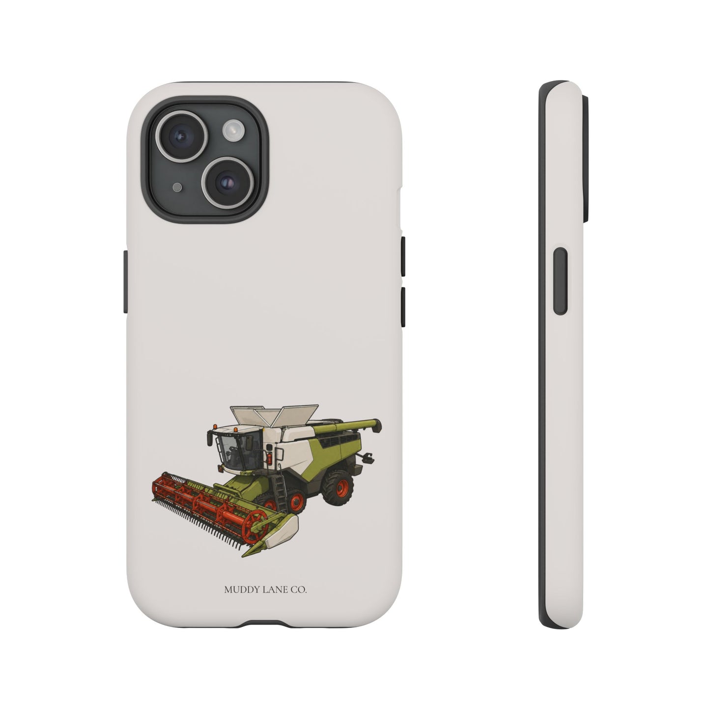 Combine Harvester Tough Phone Case in Warm Cream Matte