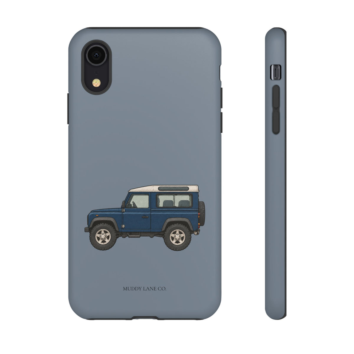 Blue Classic 4x4 phone case in Smoke Blue by Muddy Lane Co, photo 5