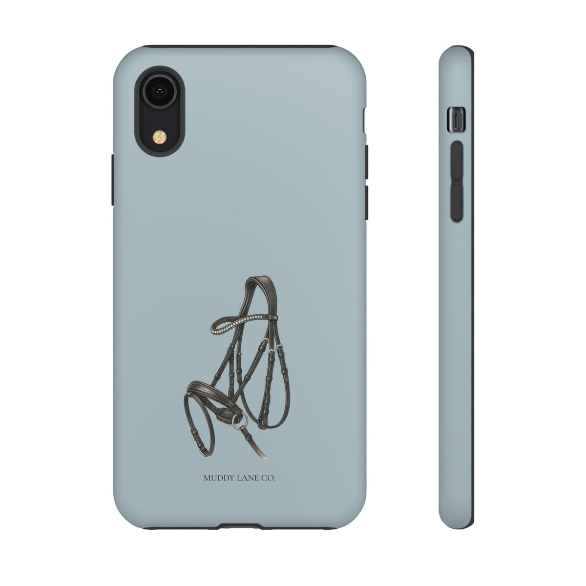 Bridle Tough Phone Case in Dusty Blue Matte