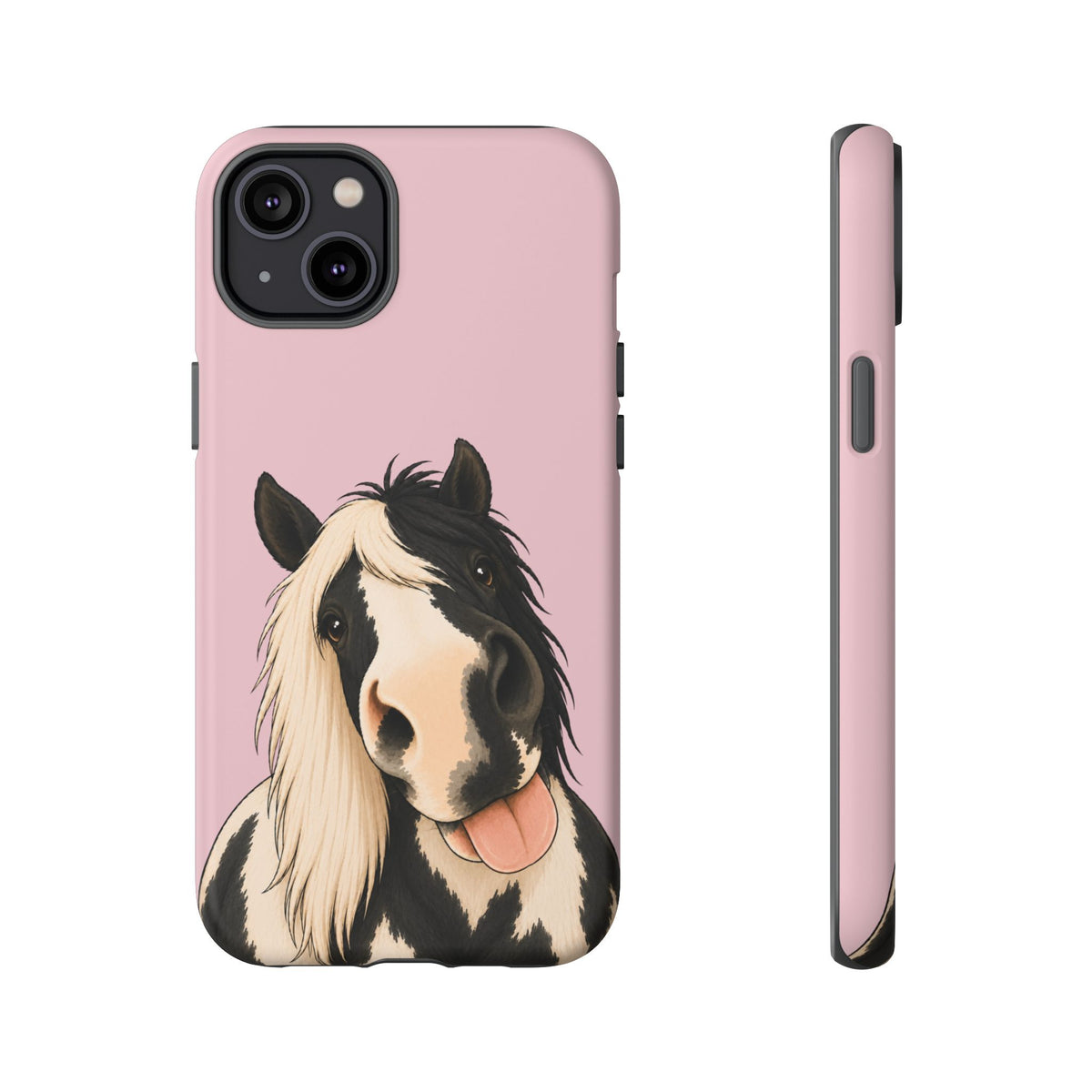 Cheeky Cob Tough Phone Case in Soft Rosette Pink Matte