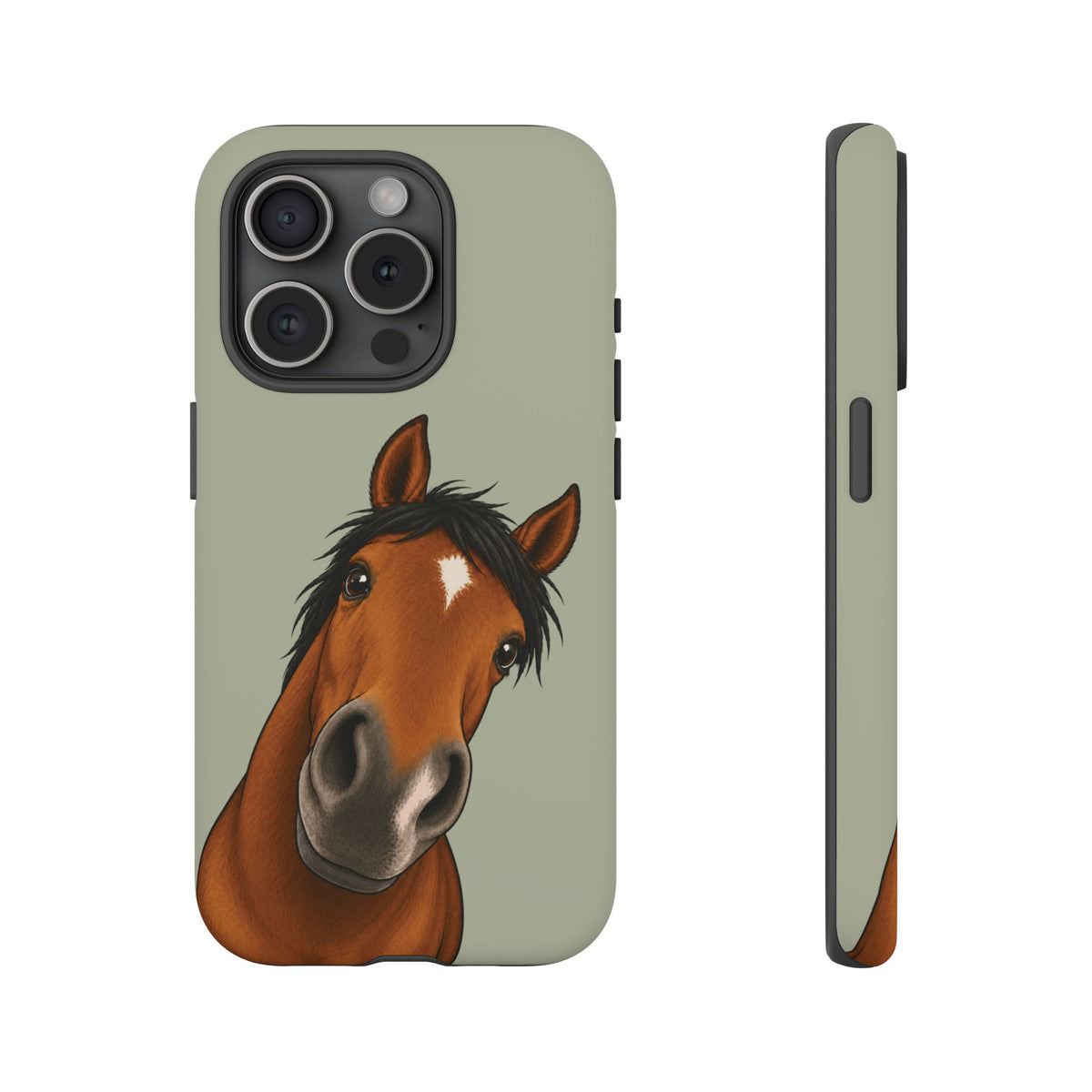 Boop Horse Tough Phone Case in Light Sage Matte