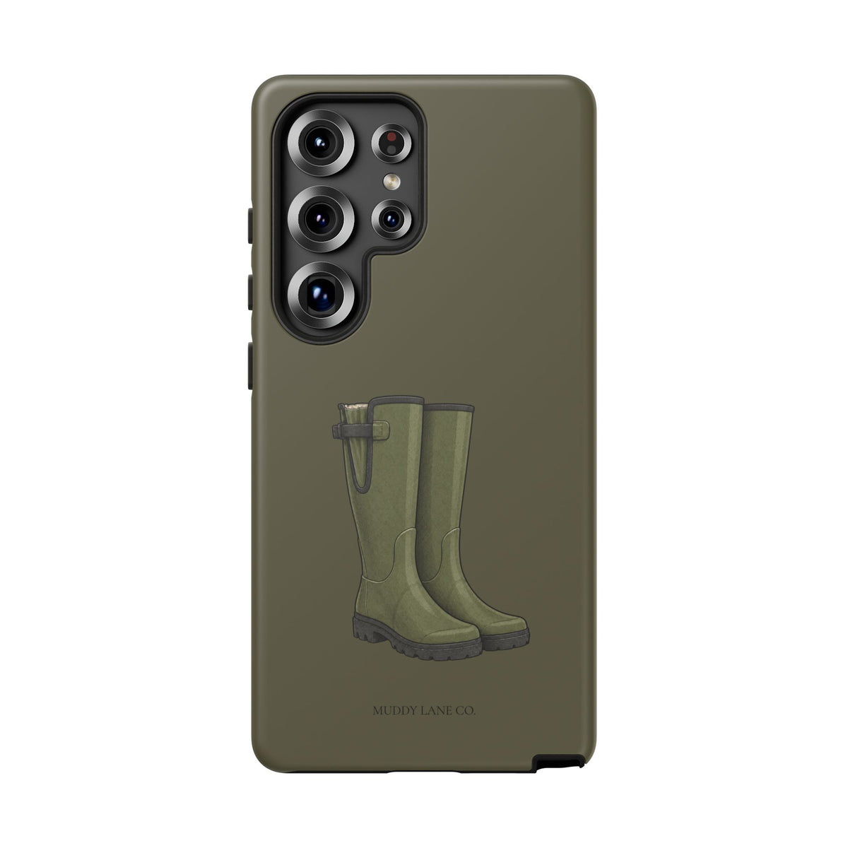 Wellies Tough Phone Case in Muddy Green Matte