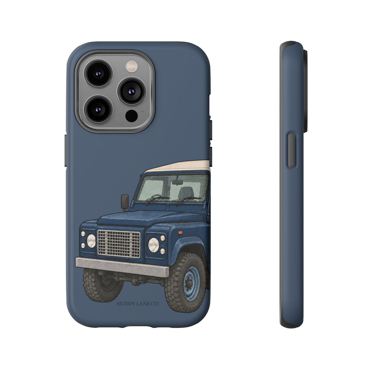 Blue Classic 4x4 Close-Up Tough Phone Case in Deep Navy Matte