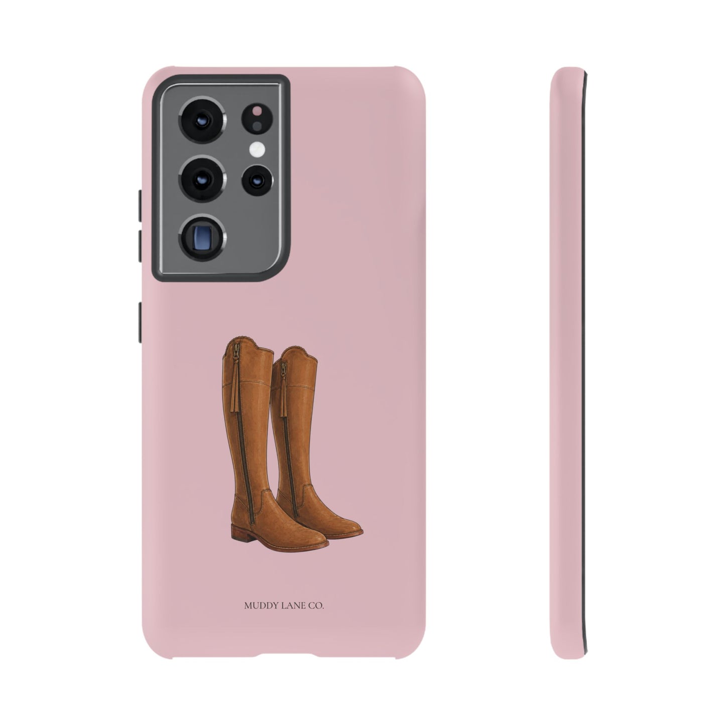 Riding Boots Tough Phone Case in Soft Rosette Pink Matte