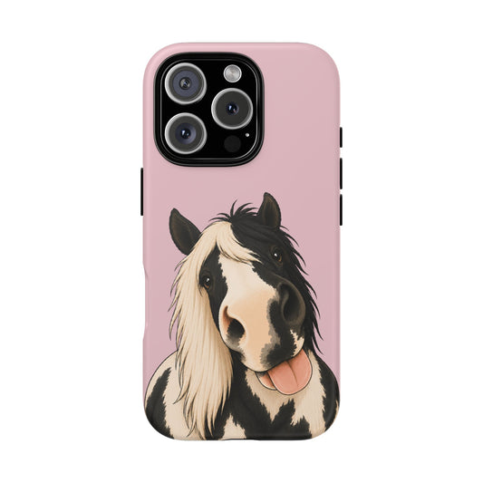 Cheeky Cob Tough Phone Case in Soft Rosette Pink Matte