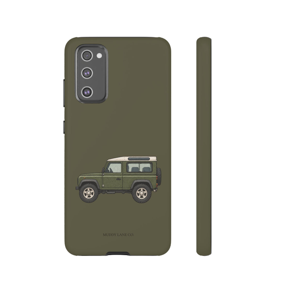 Green Classic 4x4 Tough Phone Case in Muddy Green Matte