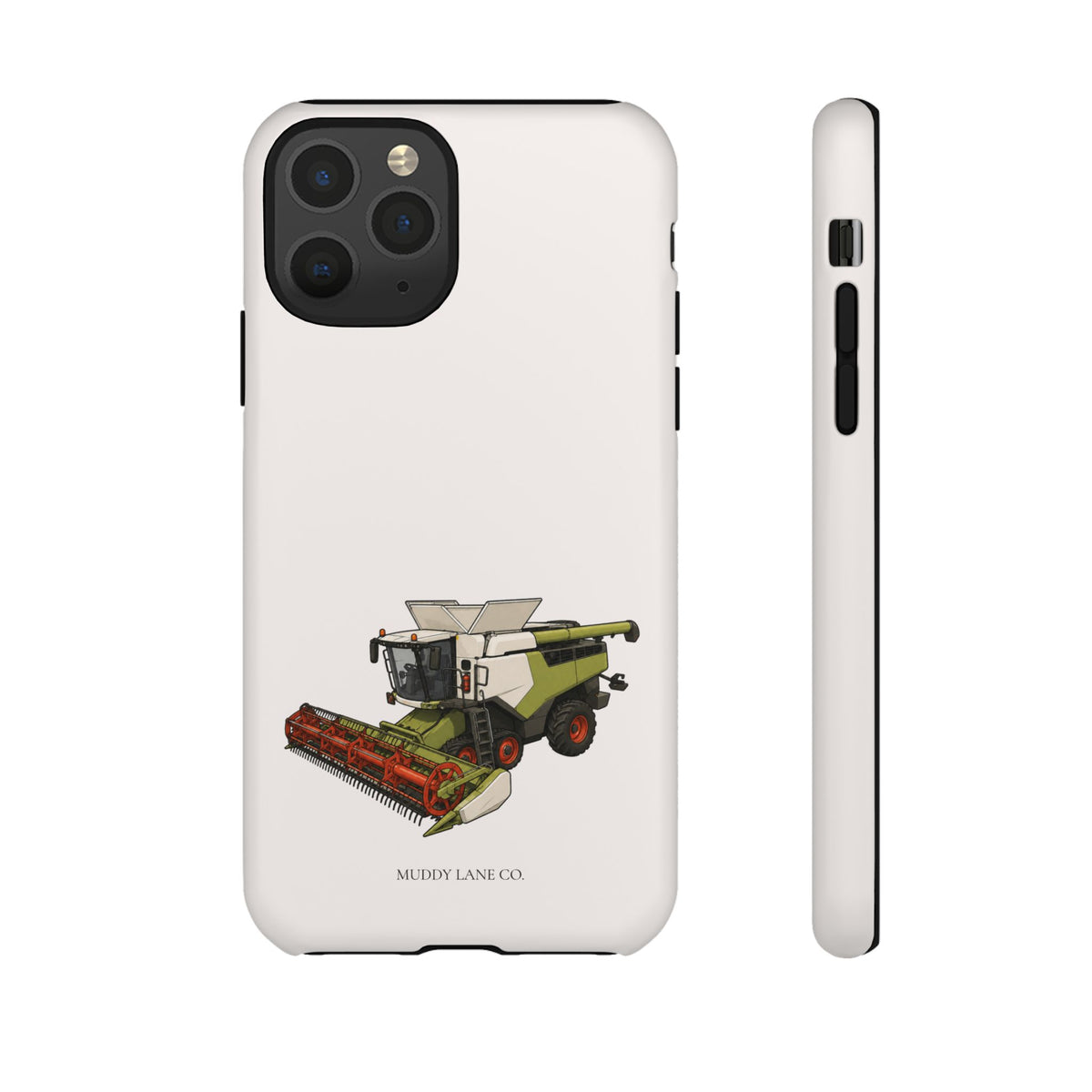 Combine Harvester Tough Phone Case in Warm Cream Matte