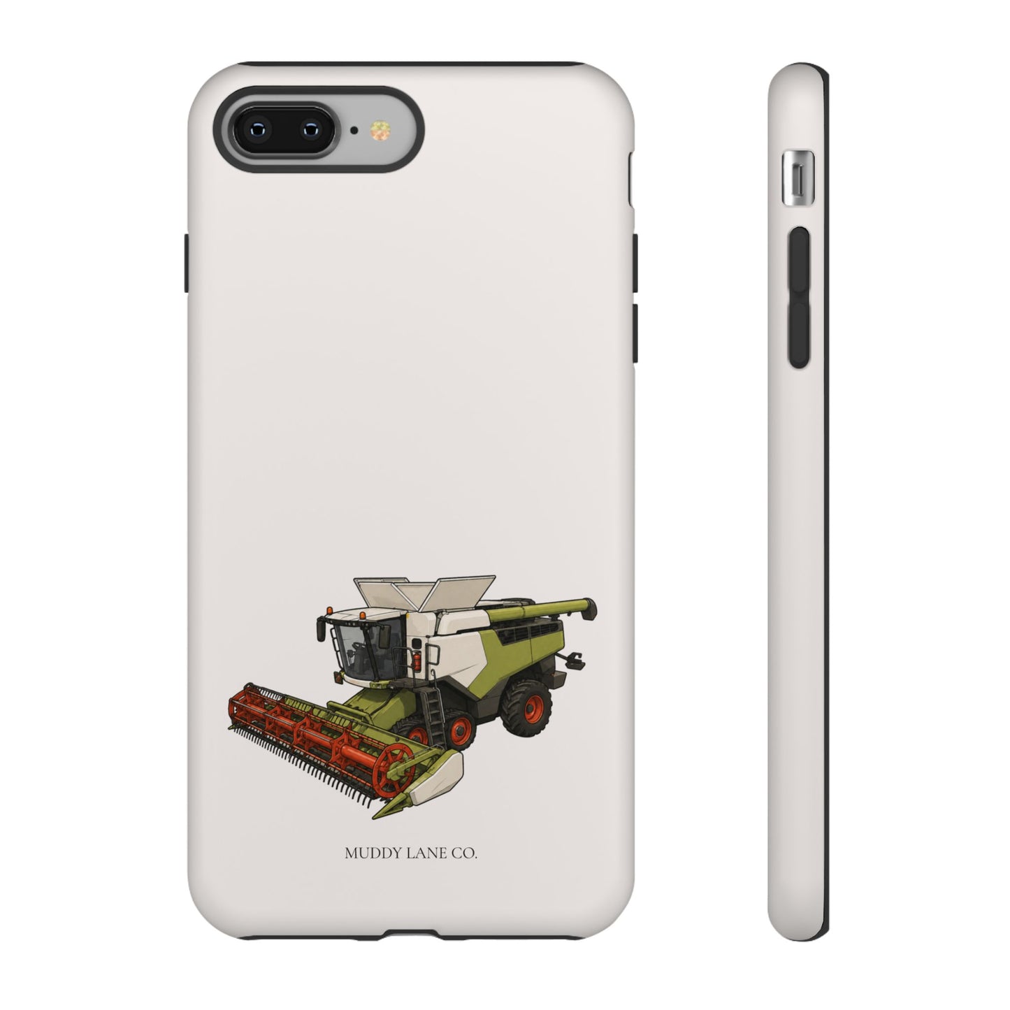 Combine Harvester Tough Phone Case in Warm Cream Matte