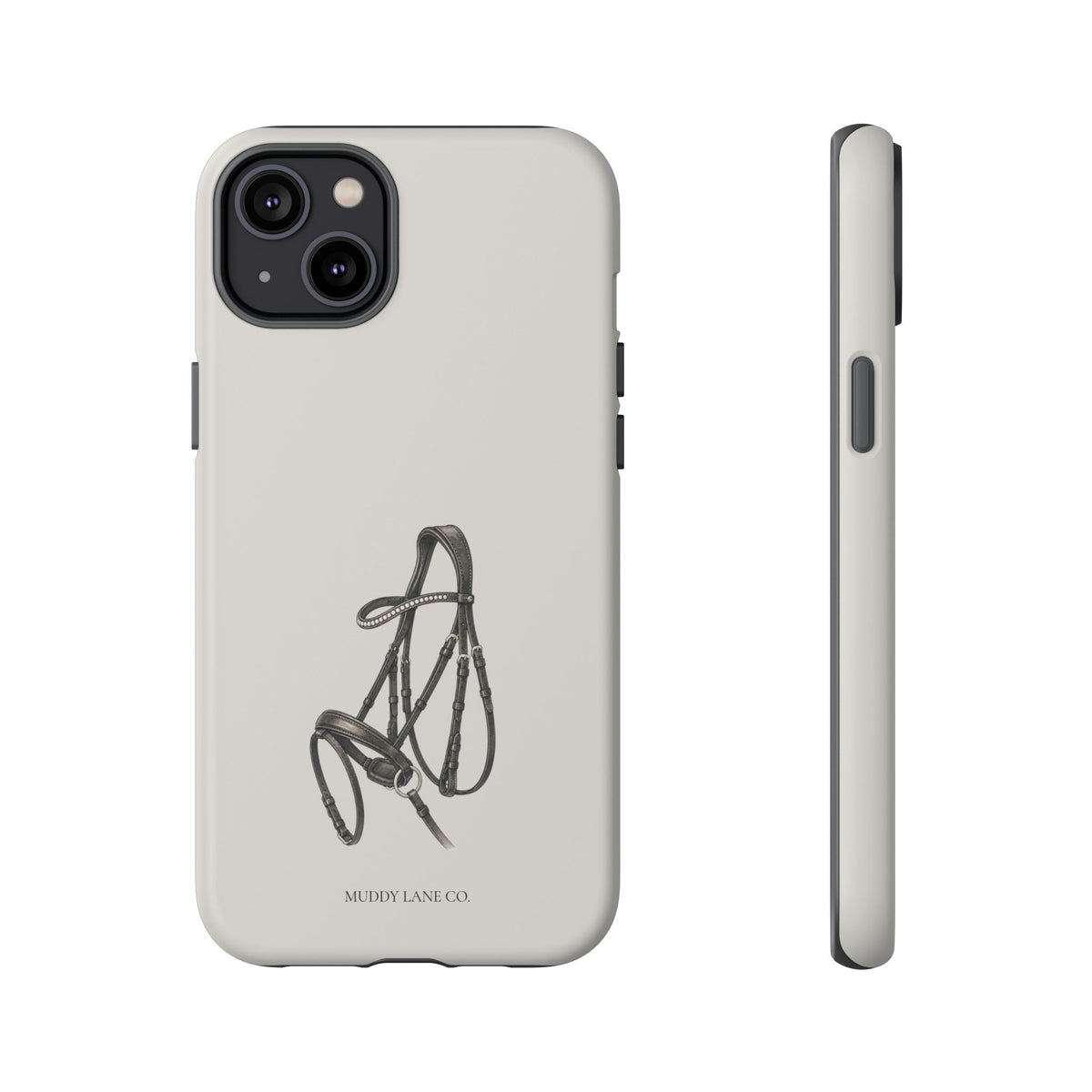 Bridle Tough Phone Case in Soft Grey Matte