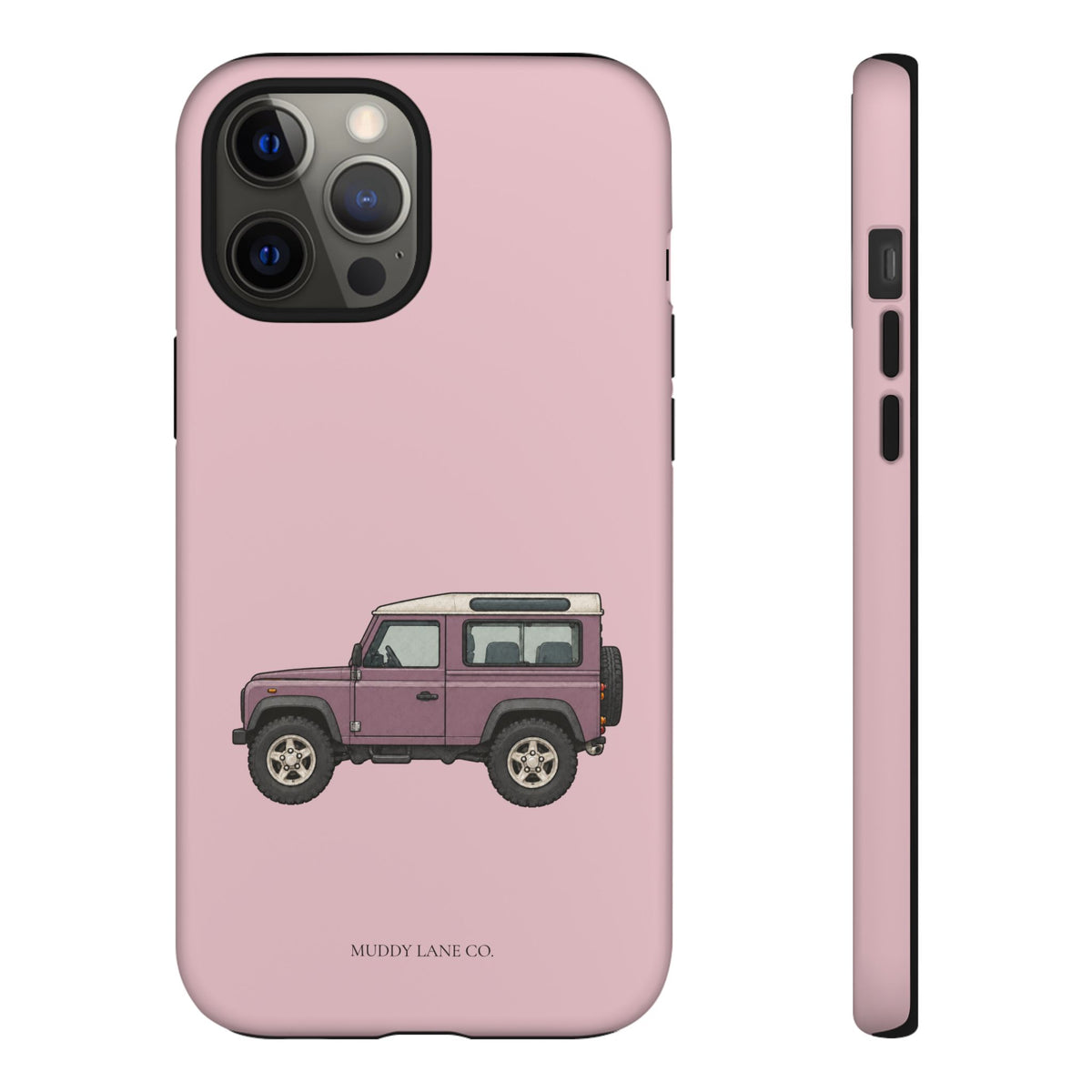 Pink Classic 4x4 Tough Phone Case in Soft Rosette Pink Matte