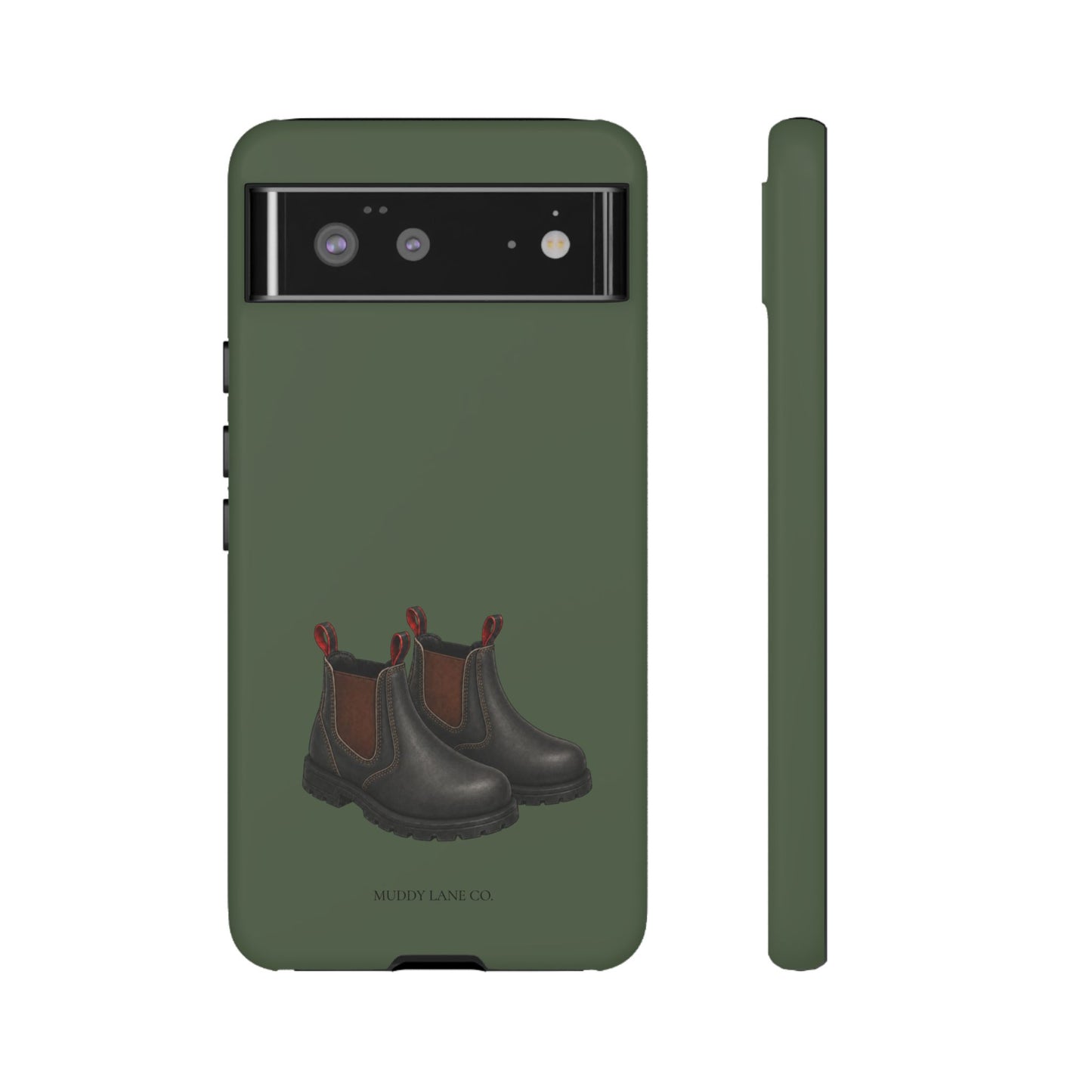 Yard Boots Tough Phone Case in Forest Green Matte