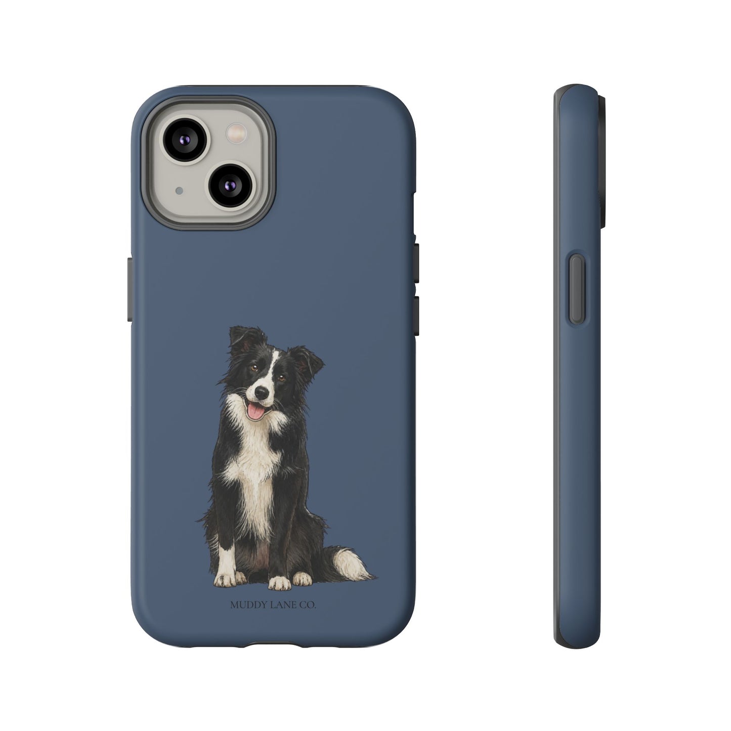 Border Collie Tough Phone Case in Deep Navy Matte