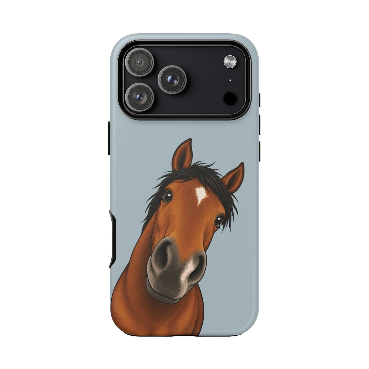 Boop Horse Tough Phone Case in Dusty Blue Matte