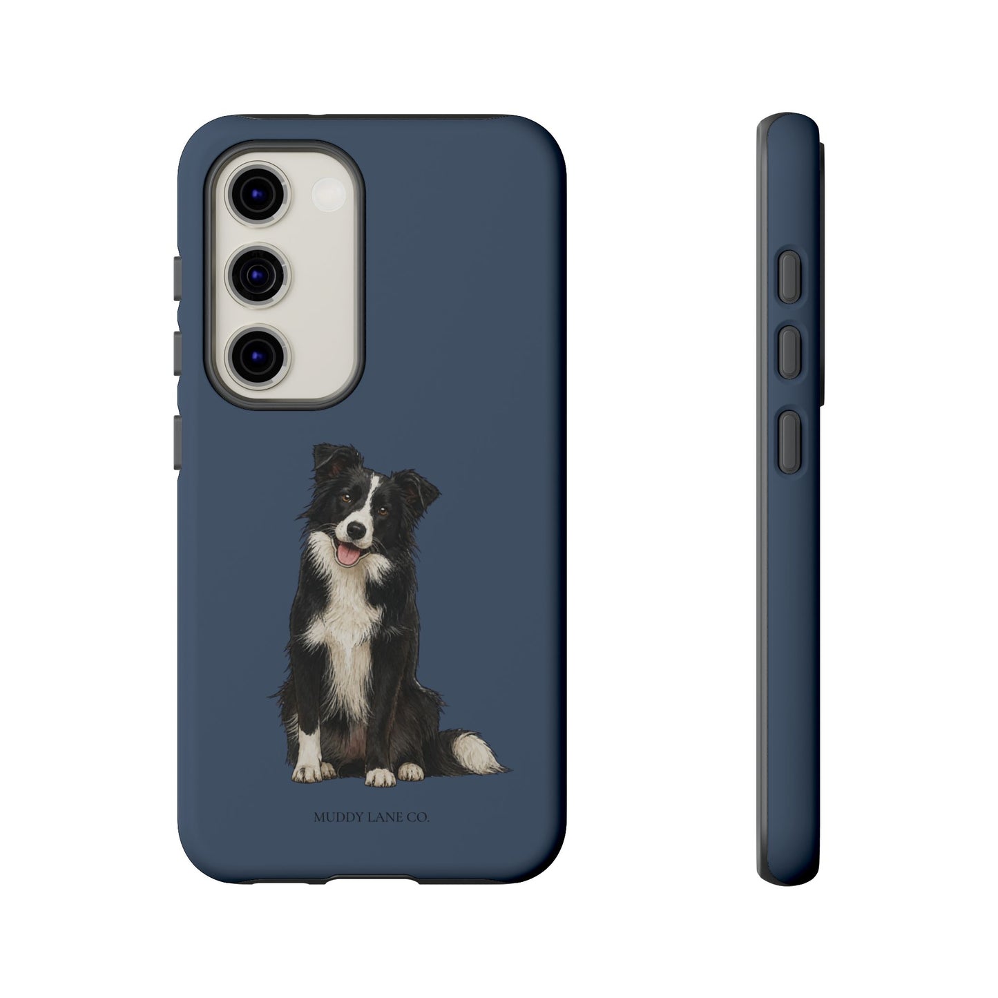 Border Collie Tough Phone Case in Deep Navy Matte