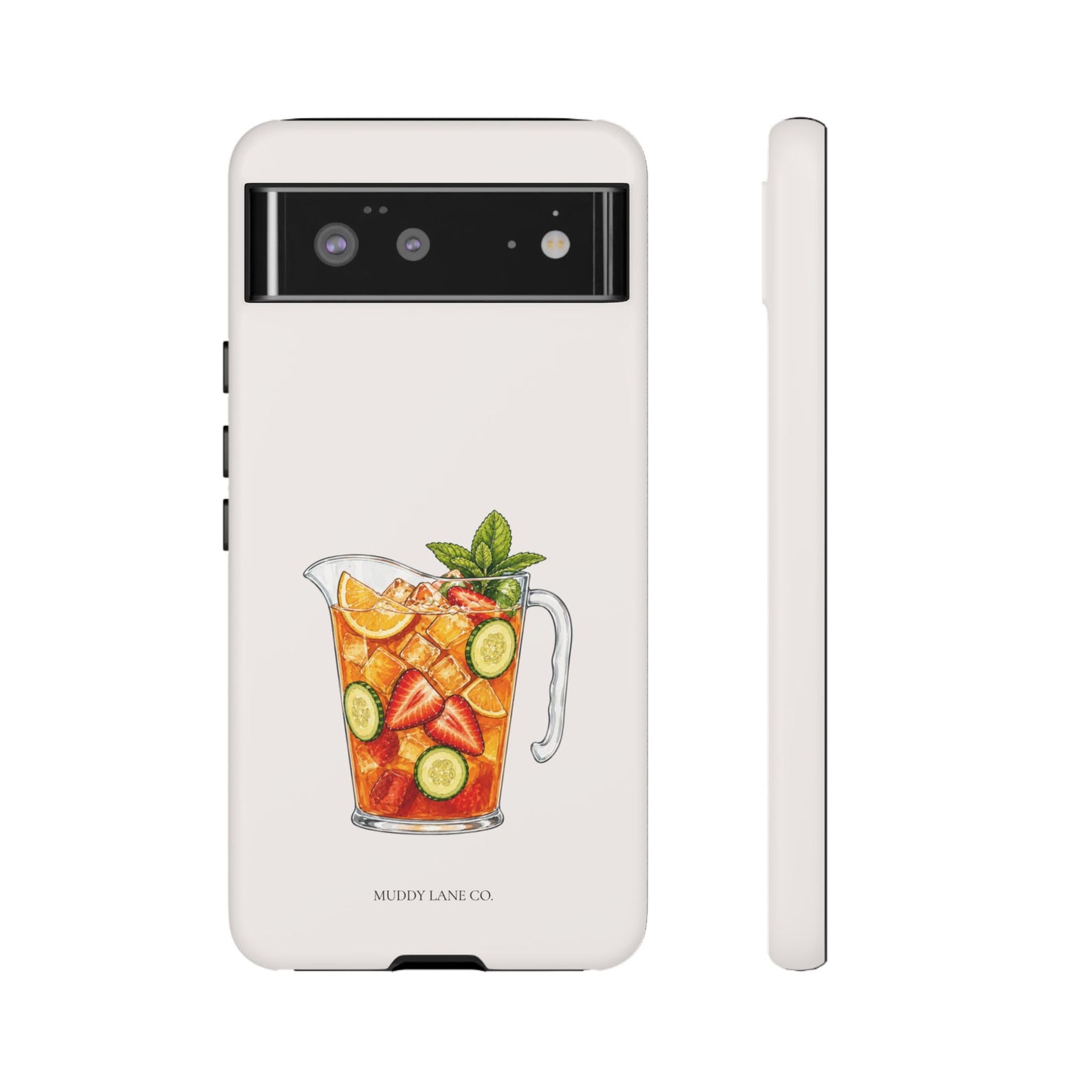 Summer Drink Jug Tough Phone Case in Warm Cream Matte