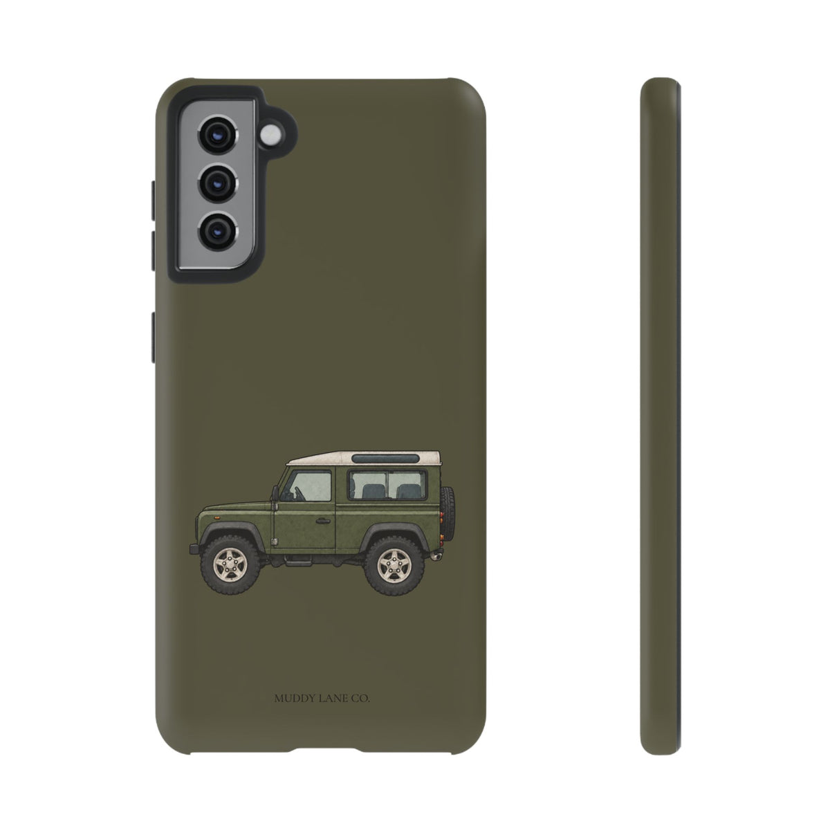 Green Classic 4x4 Tough Phone Case in Muddy Green Matte