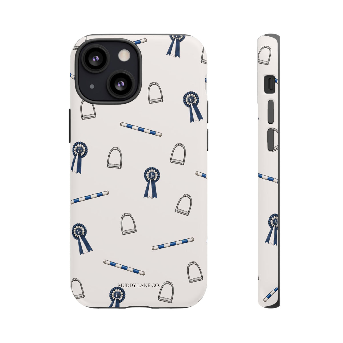 Show Day Pattern Tough Phone Case in Warm Cream Matte