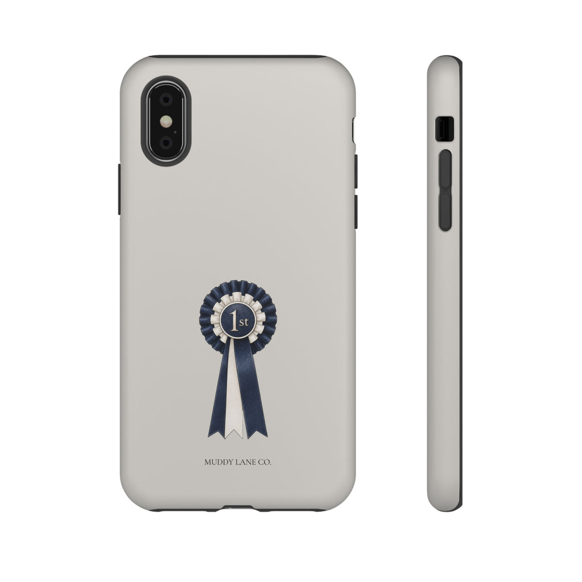 Rosette Tough Phone Case in Soft Grey Matte