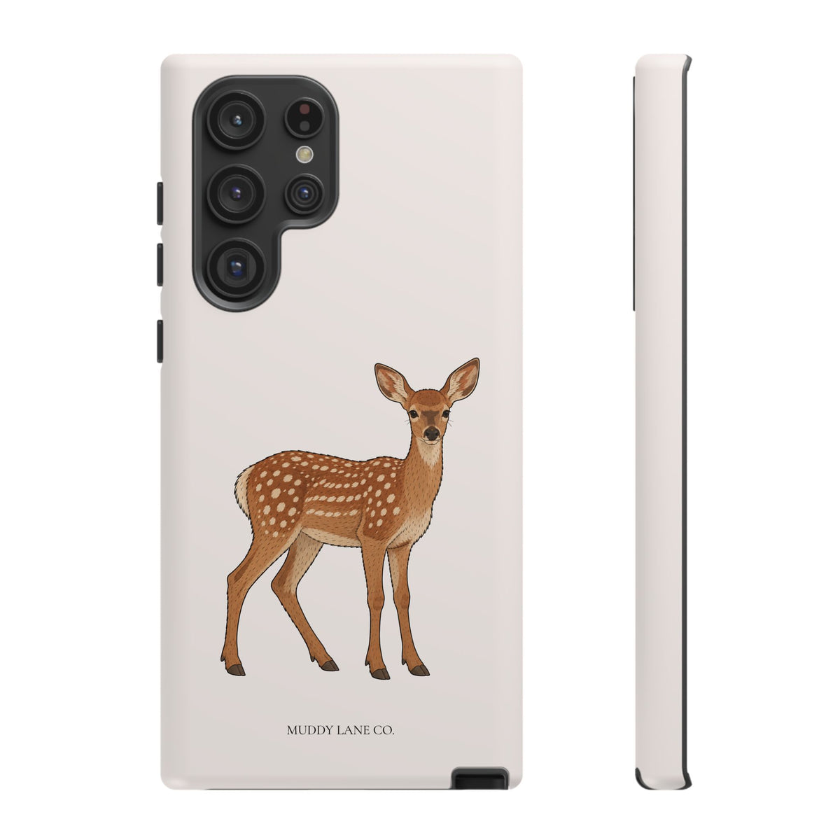Fawn Tough Phone Case in Warm Cream Matte