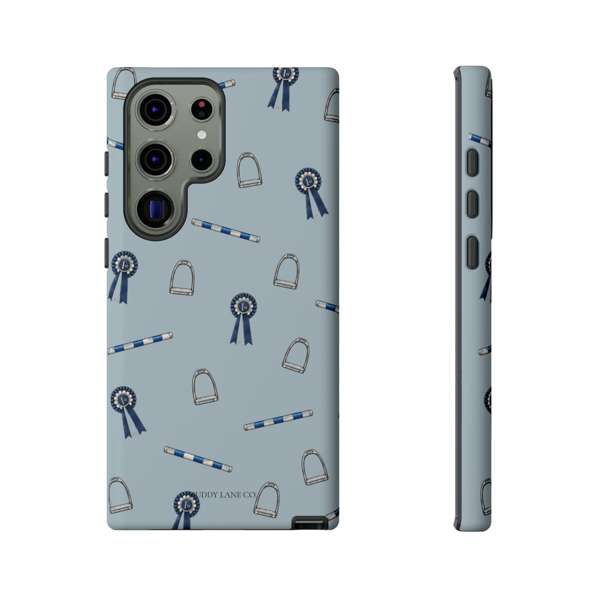 Show Day Pattern Tough Phone Case in Dusty Blue Matte