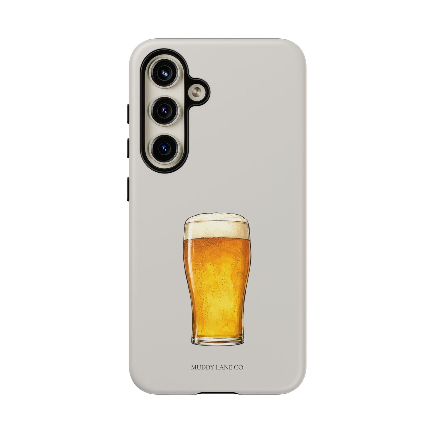 Pub Pint Tough Phone Case in Soft Grey Matte