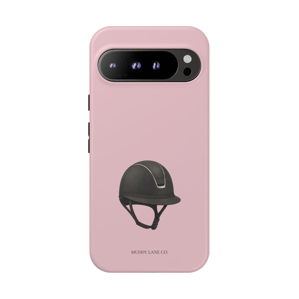 Riding Helmet Tough Phone Case in Soft Rosette Pink Matte