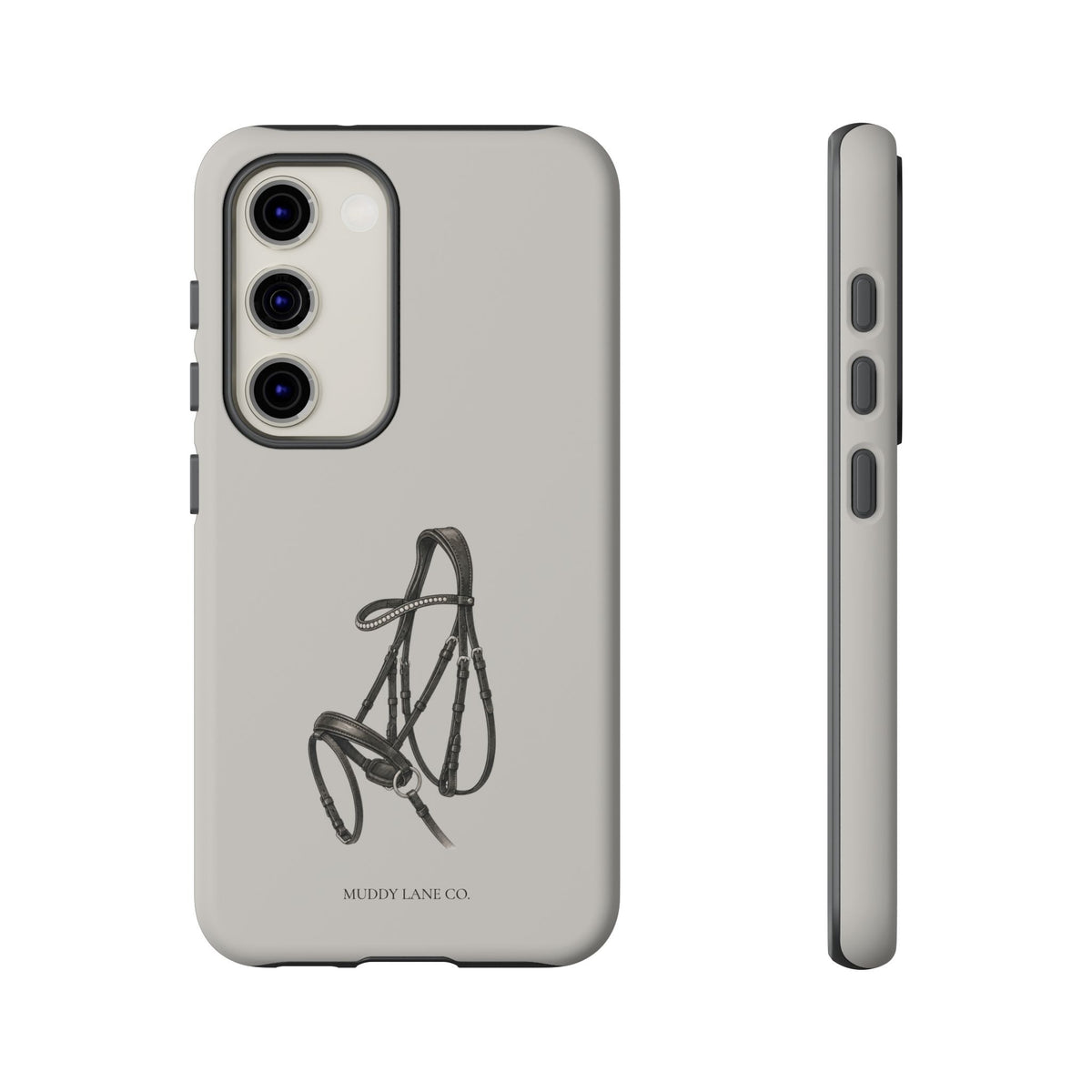 Bridle Tough Phone Case in Soft Grey Matte