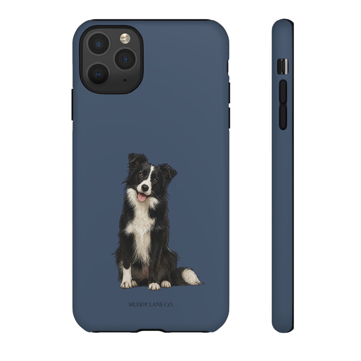 Border Collie Tough Phone Case in Deep Navy Matte