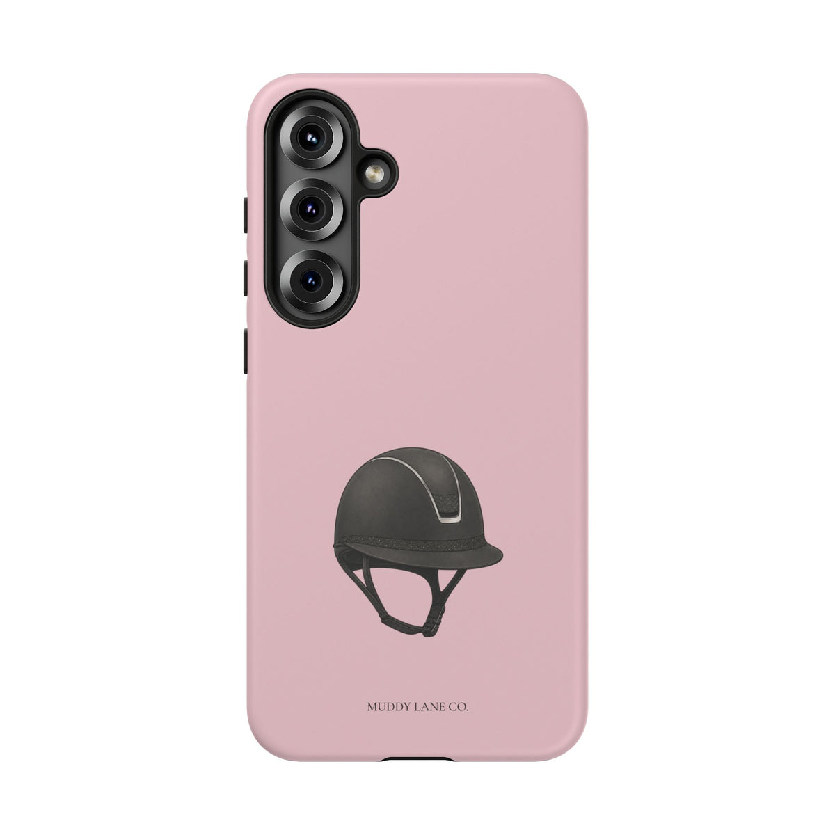 Riding Helmet Tough Phone Case in Soft Rosette Pink Matte