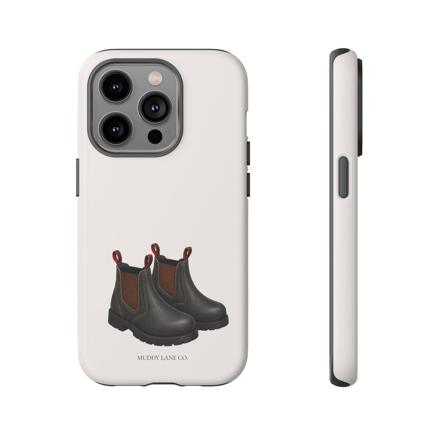 Yard Boots Tough Phone Case in Warm Cream Matte